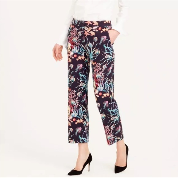 J. Crew Pants - J. Crew Collection Patio Pant in Ratti Under The‎ Sea Ocean Print 2